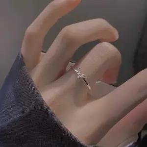종이학 큐빅 반지 오픈링 커플 우정 쥬얼리 악세사리 애끼 엄지 링 커플링 우정링