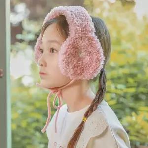 귀마개 어린이귀마개 뽀글이 데이지 방한 여아동귀마개 어린이 겨울 아동