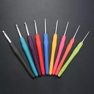 뜨개질 실리콘 코바늘 2mm 3mm 4mm 5mm 6mm 9종류세트