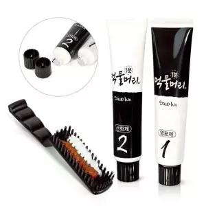 오징어먹물 새치염색약 순한 오징어먹물염색 1분 천연 셀프염색약