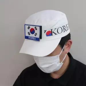 자수 태극기 와펜 패치 파랑