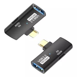 USB3.2 A to 10Gbps 2in1 GD18 C타입 젠더 T자형