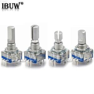 5PCS 하프/매화 축 로터리 엔코더 핸들 길이 15mm/20mm 코드 스위치/EC11/스위치가 있는 디지털 전위차계