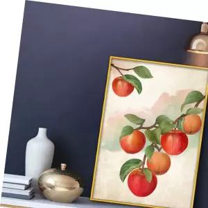 그림 벽걸이 액자 램프 무드등 인테리어조명 부자되는 풍수 A3goldAL1 사과