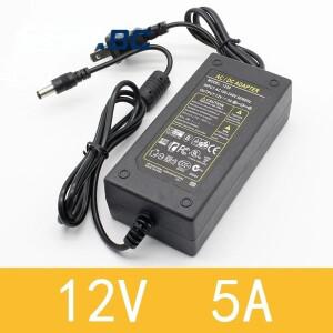 1pcs 12V5A  AC 100V-240V 60W 변환기 전원 어댑터 DC12V 5A 2.1mm-2.5mm x 5.0mm DC 플매트 카펫 러그 공