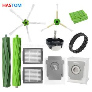 메인 브러시 사이드 Hepa 필터 먼지 봉투 iRobot Roomba i3 i4 i6 i7 i8 E5 E6 E7 j7 액세서리 용 범용 휠