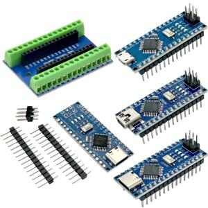 아두이노 나노 V3.0개발 보드 ATMEGA328PB 컨트롤러 모듈 16Mhz 부트로더 호환 및 확장 포함