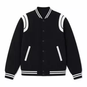 남성 배색 라인 스냅 포켓 블루종 ON-JUA-QWFOOAI2