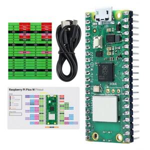 Freenove Raspberry Pi Pico(W) 듀얼 코어 Arm Cortex-M0+ 마이크로컨트롤러개발 보드 Python C Java 튜토