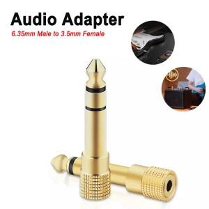 헤드폰 오디오 어댑터 기타 앰프용 6.35mm 남성 3.5mm 여성 AUX 케이블
