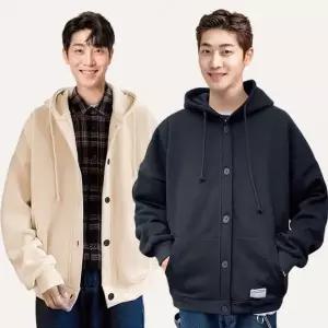 [하프클럽/알티피아]후드티 남녀공용 커플룩 기모 맨투맨 홈웨어 아우터