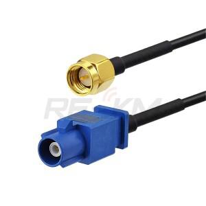GPS 안테나 어댑터 Fakra C to SMA Male Pigtail Cable RG174 자동차 DVR 모듈 추적 내비게이션 시스템 수
