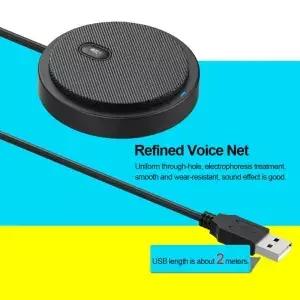 UM02 USB 무지향성 콘덴서 마이크 회의용 비즈니스 컴퓨터 데스크탑 노트북 PC 음성 채팅 비디오