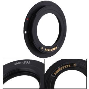 AF III 캐논 카메라 EF 마운트 링 5D 1000D WXTB 용 EOS 어댑터에 M42 렌즈 확인