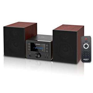 가정용 WISCENT 블루투스 스테레오 시스템 40W, 무선 스트리밍이 가능한 CD 플레이어, /FM 라디오의 MP3 /USB /오디오, 강력한 홈 오디오 사운드