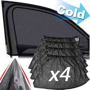 4PCS 자동차 태양 그늘 메쉬 SUV 창 보호 커튼 커튼 커버 전면 후면 모기장 차양