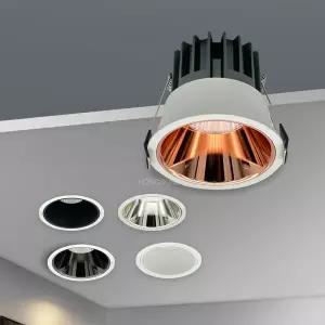 매립등 조광 가능 LED 스포트라이트 매입형 천장 램프 알루미늄 COB 조명 5W7W9W12W15W18W AC110V 220V 다