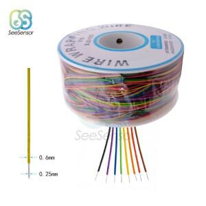 280m 30AWG 포장 와이어 주석 도금 구리 B-30-1000 케이블 브레드보드 점퍼 절연 전자 도체 커넥터