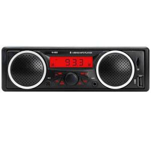싱글 딘 카 스테레오 블루투스, 스피커 2개가 내장된 1인치 12V-24V 라디오, USB AUX-in TF 카드 포트가 있는 FM 오디오 멀티미디어 플레이어