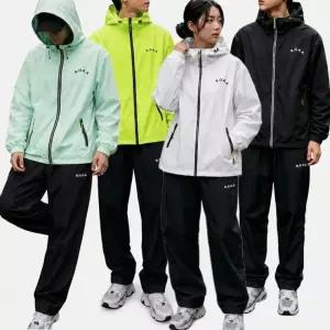 ROKA 로카 남녀공용 초경량 레인웨어 세트 4color (파우치포함)/ 빛반사 골프우비 상하의 비옷 등산