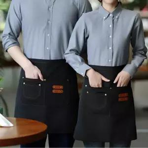 베넬라 쉐프 허리 앞치마 가정용 에이프런 하프 미니 카페 방수 주방 작업용 휴대용