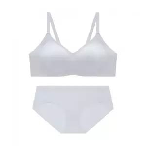 CODES COMBINE INNERWEAR 초경량 에어핏 사이드메쉬 심리스 브라 팬티 세트_실버그레이 2336674