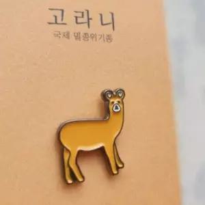 고라니 브로치 뱃지 멸종위기종 캐릭터 배지 기념품 굿즈