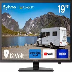 SYLVOX 19인치 RV TV 12볼트 스마트 구글 OS 포함 178 HDMI/USB 포트 AC/DC 전원 캠퍼 모터홈 및 사용을