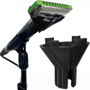 10홀 다이아토닉 하프용 록수퍼브 하모니카 홀더 Shure SM57 및 545SD-LC와 호환되는 핸즈프리 마이크 클립