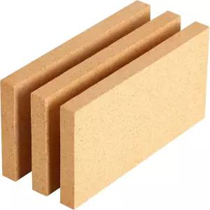 3팩 고온용 내화벽돌 3000°F 단열 9 x4.5 x0.8 파이어클레이 낮은 손실 중장비용 피자
