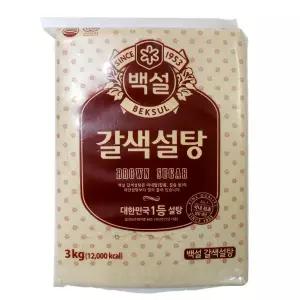 CJ 백설 갈색설탕 3kg