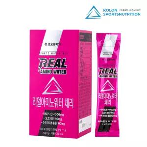 코오롱 리얼아미노워터 10포 체리맛(전해질 아미노산 보충제/마라톤/자전거/수영/철인3종)