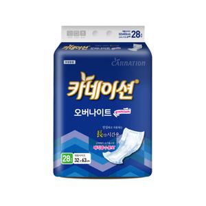 카네이션 오버나이트 프리미엄 속기저귀 168매 28매X6팩