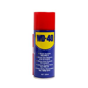WD-40 방청윤활유 220ml 기계소음방지 금속보호제 방청제 WD40 구리스/윤활제/체인오일/자전거오일 베어링 윤활 세정제 문짝소음