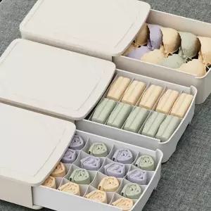 쉼공작소 3종 슬라이딩 칸칸이 수납 정리함 의류 속옷 정리 보관함 양말 티셔츠 서랍장