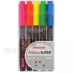 ELIS 모나미 에딩형광펜 5색 학생형광펜