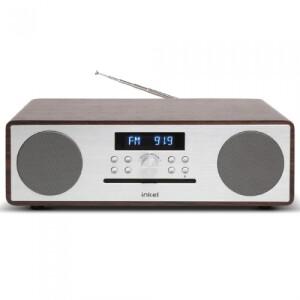 인켈 IK-A370CD (월넛) 빈티지 카페 감성 CD 플레이어 무선 블루투스 스피커