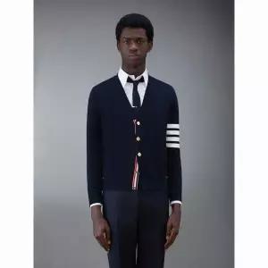 THOM BROWNE 25 4바 스트라이프 밀라노 스티치 가디건 (MKC171A 00219 415)