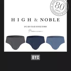 BYC하이앤노블80수면스판 맥시삼각팬티3매입 MNS1002