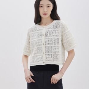 [AK수원점] [주크] 크로쉐 반팔 니트 가디건