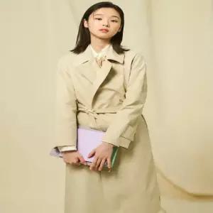 벨티드 롱 트렌치 코트  베이지 (BF523TC02A) .