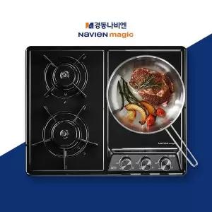 [NS홈쇼핑][전국설치] 경동 매립형 가스레인지 빌트인 가스쿡탑 3구 GRB7003ND LNG 블랙..[35817267]