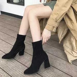 부츠 뾰족코 앵클 키높이 선택 두가지 여성 RWD86DCC