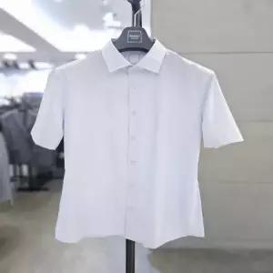 바쏘옴므 남자 여름 드레스 반팔 셔츠 라이트그레이 남방 WSA2TD63
