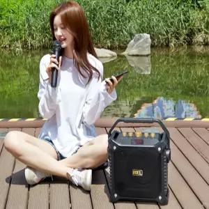 이동식 300W 블루투스 노래방 앰프 스피커 버스킹 DJ