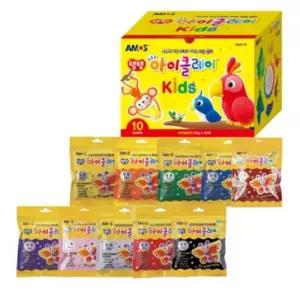 아모스 탱탱아이 칼라클레이 키즈 50g 10종 세트