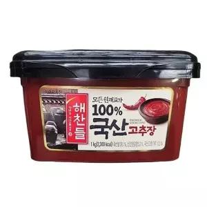 해찬들 100_ 국산고추장 1KG x 1개