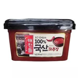 해찬들 100_ 국산고추장 1KG x 1개
