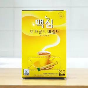 모카골드 마일드 12g 210개입 1개 맥심 믹스커피 달달한 맛있는 대용량 일회용 자판기 맛있는인스턴트 부드