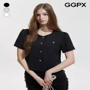 하객룩 볼 버튼 반팔 자켓 (GQ5JK002F)